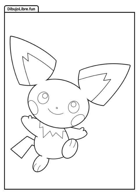 Pichu Pokémon Para Colorear