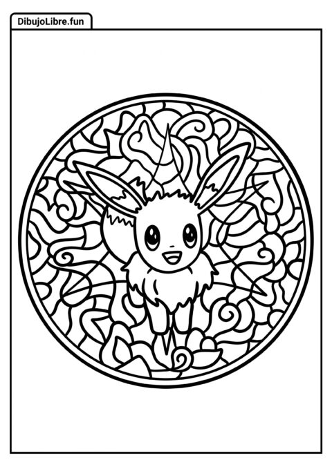 Mandala Simple De Eevee