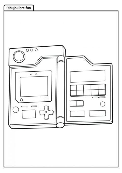 Contorno Del Pokedex Para Colorear