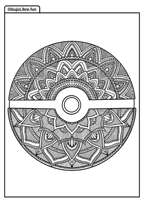 Mandala Intrincada De Pokebola