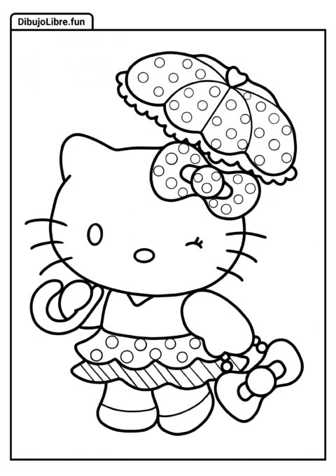 Linda Hello Kitty con Lunares